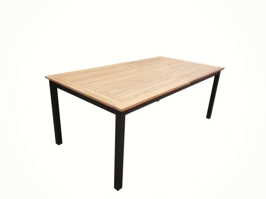 Ecloz - Table de jardin rectangulaire extensible acacia 8/10 personnes Praline ECLOZ - Imagen 1