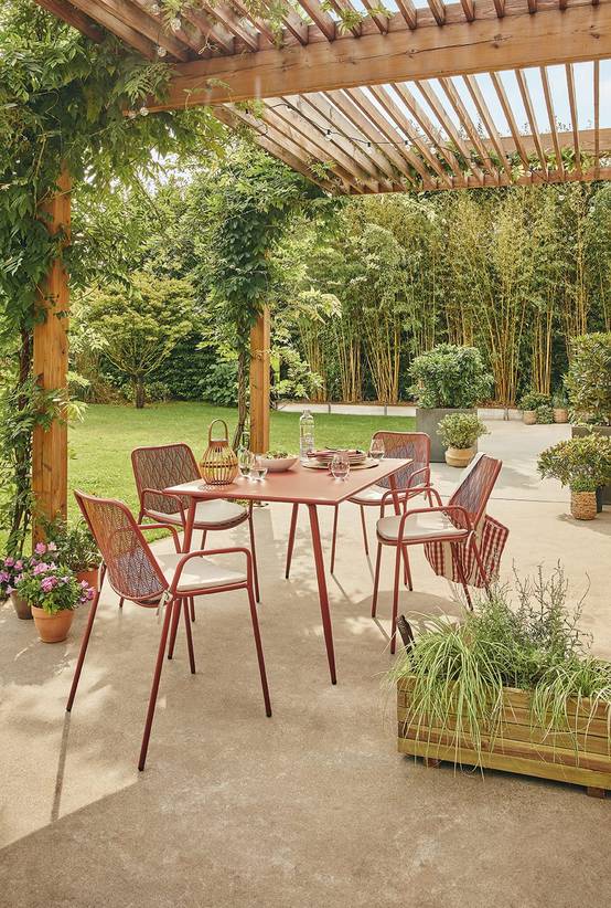 Ecloz - Fauteuil de jardin aluminium Evolution rouille ECLOZ - Image 5