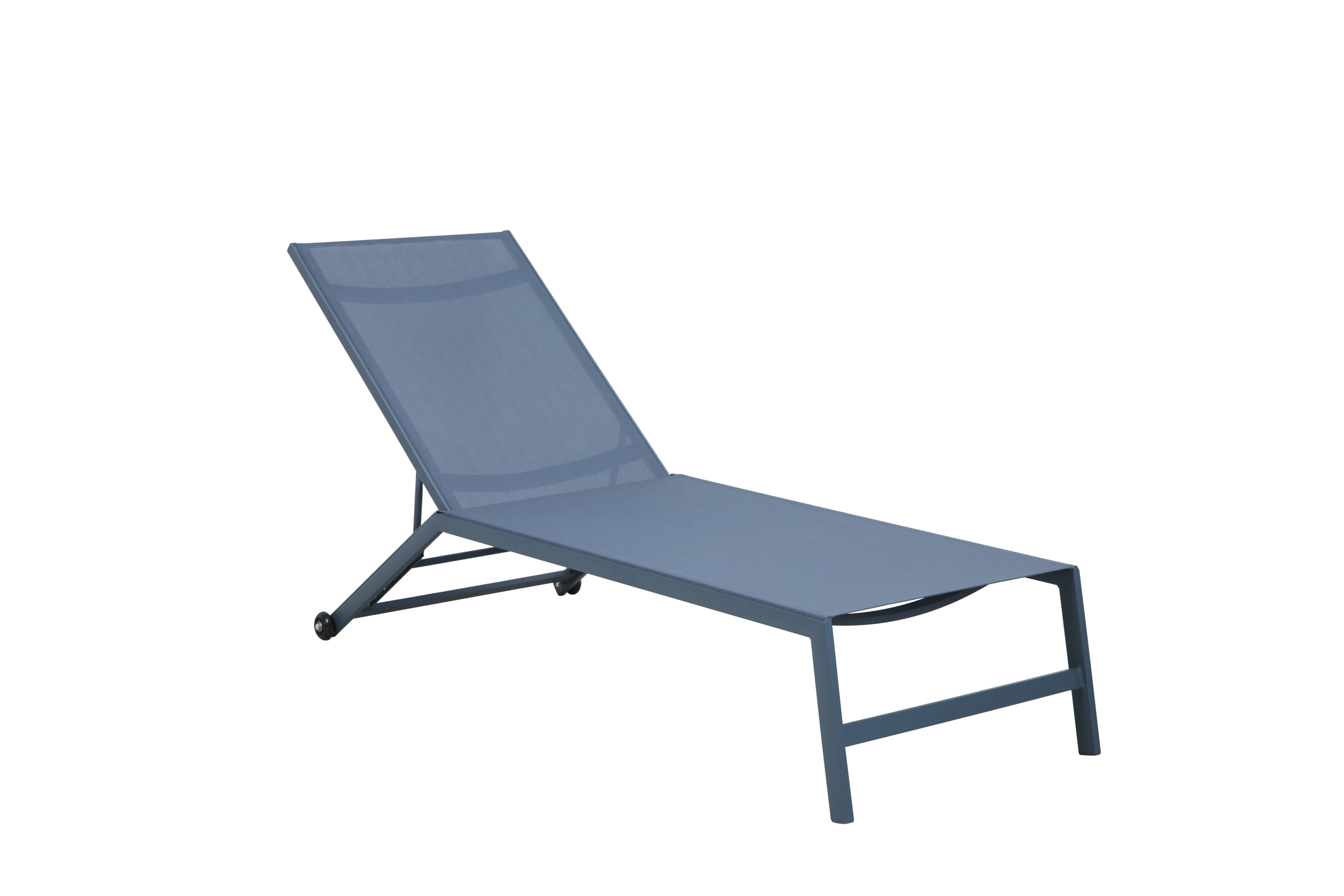 Ecloz - Bain de soleil inclinable alu Solar bleu caraïbes ECLOZ - Image 3