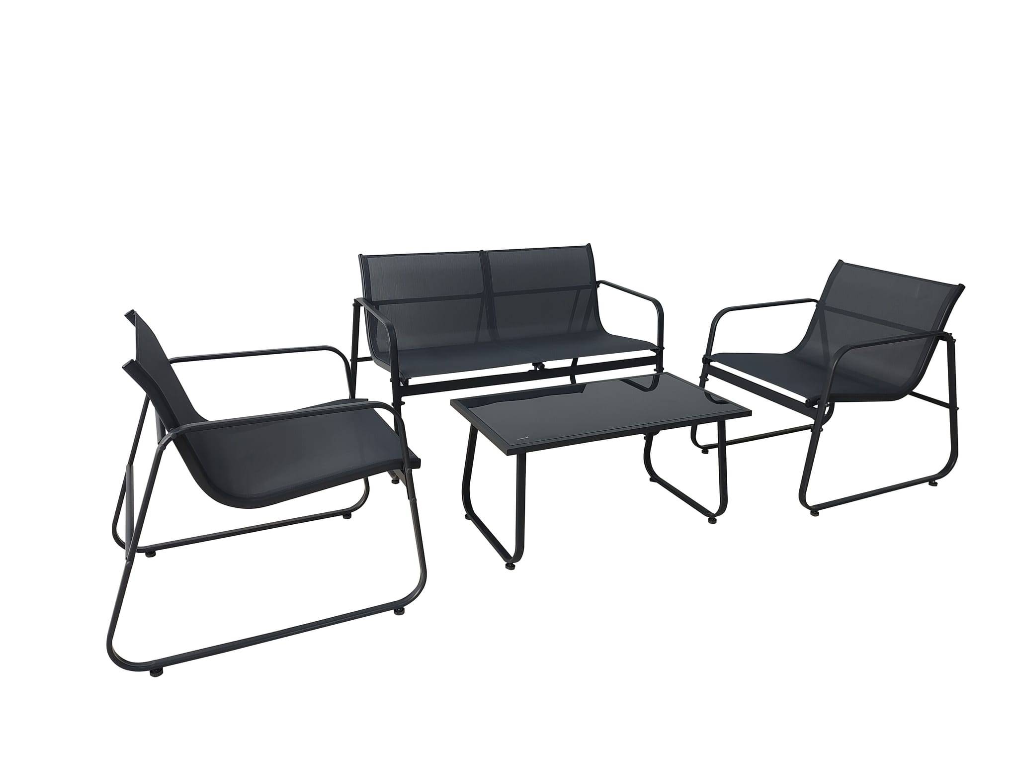 Ecloz - Salon de jardin détente acier 4 personnes Bono Campo ECLOZ - Image 2