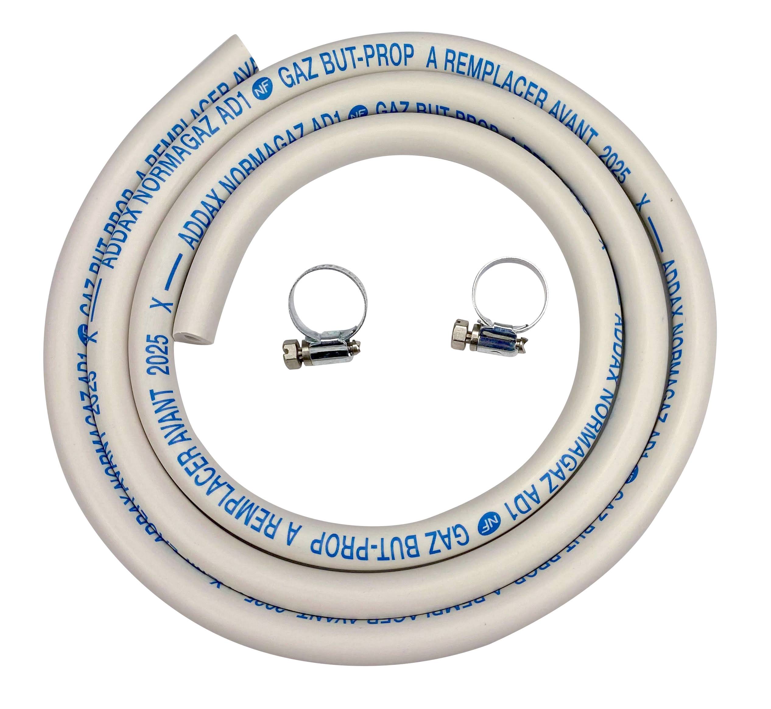 Sonarema - Tube gaz butane propane 1,5 m + 2 colliers - Sonarema