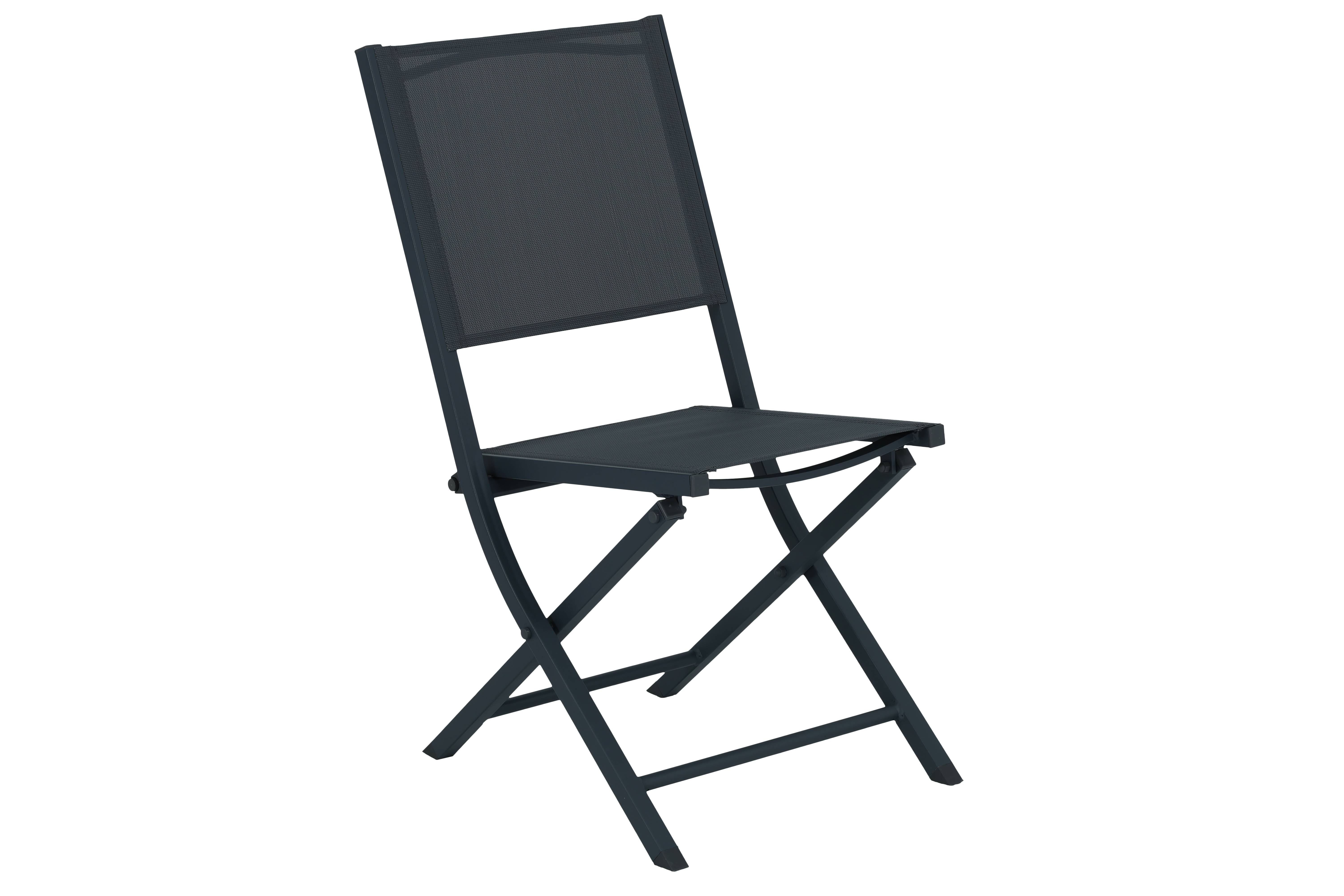 Ecloz - Chaise de jardin pliante alu textilène jaune Dani - ECLOZ