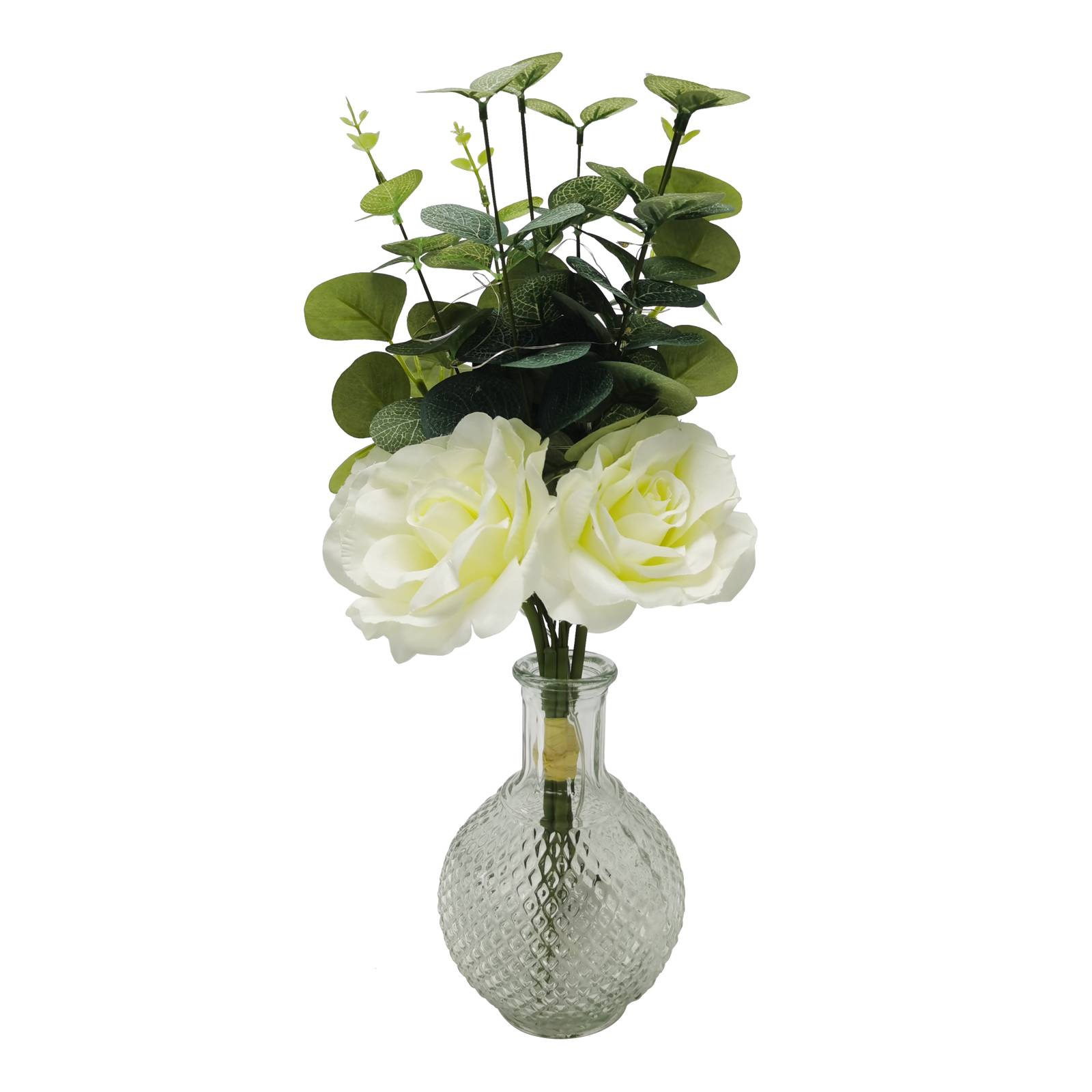 Ecloz - Ecloz - Bouquet de fleurs artificielles Clemence Blanc