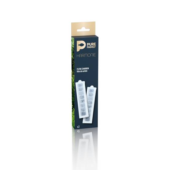 Pure Family - PURE FAMILY - Filtre Charbon X 2 pour aquarium HARMONIE. - Image 1