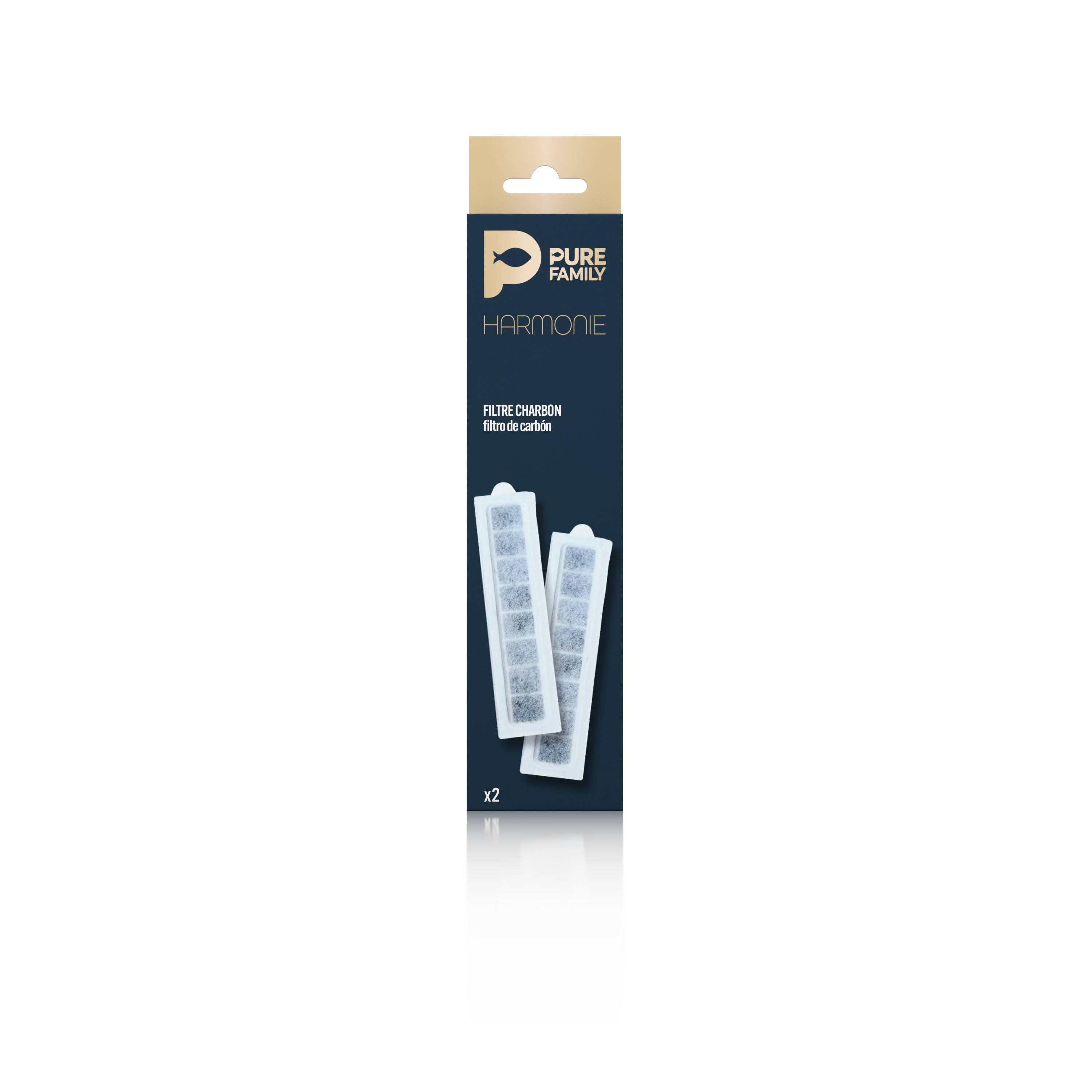 Pure Family - PURE FAMILY - Filtre Charbon X 2 pour aquarium HARMONIE. - Imagen 4