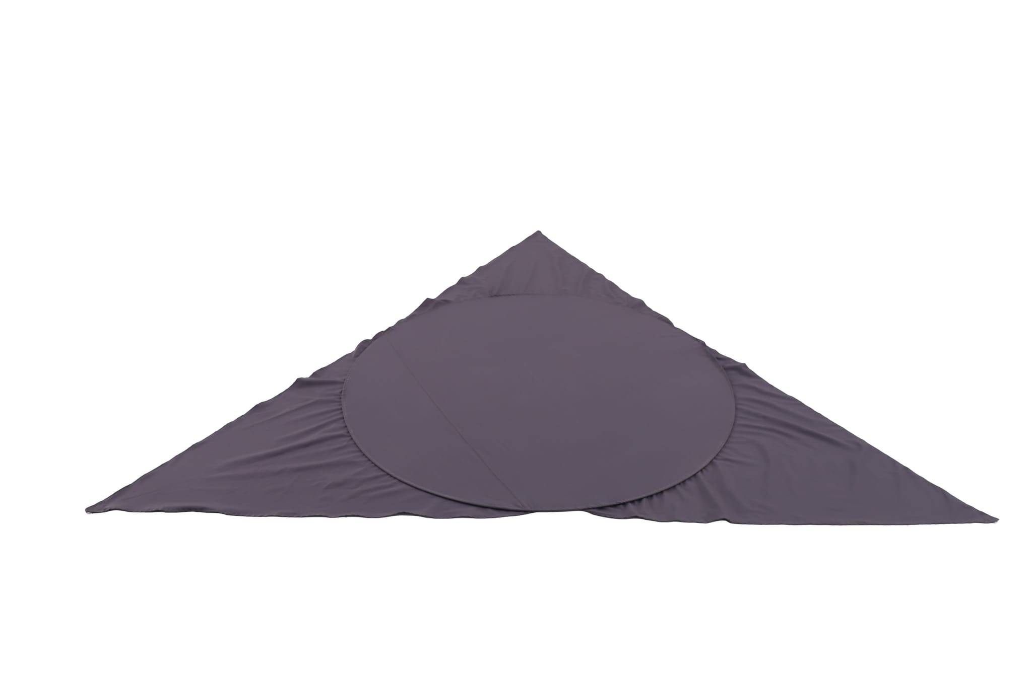 Ecloz - Voile d'ombrage imperméable autoporté triangle polyester anthracite 3,5m ECLOZ