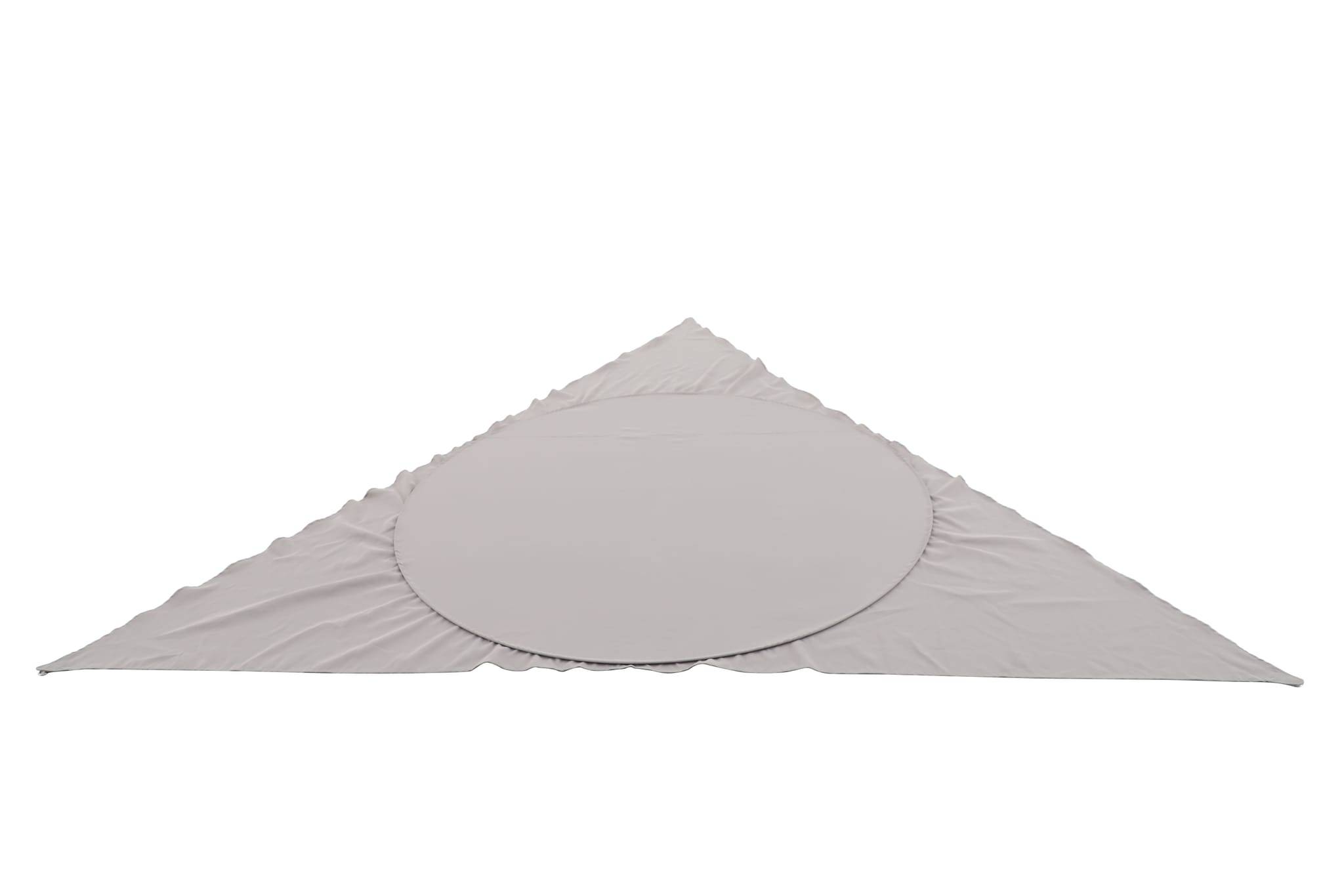 Ecloz - Voile d'ombrage imperméable autoporté triangle polyester anthracite 3,5m ECLOZ