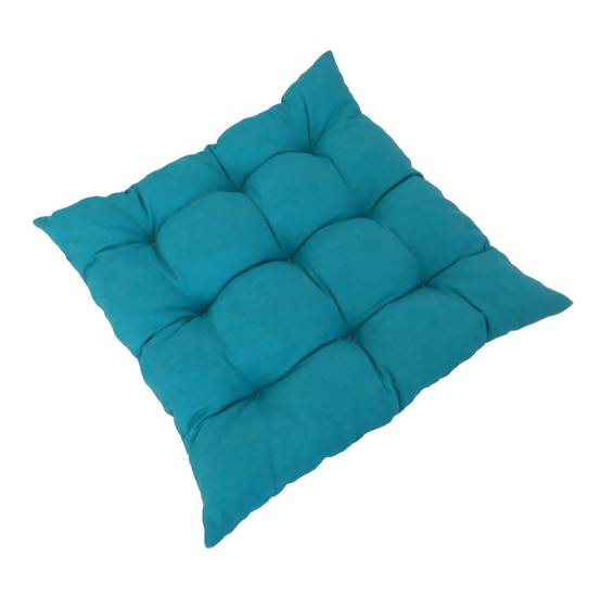 Ecloz - Galette de chaise d'extérieur 46x46cm turquoise ECLOZ