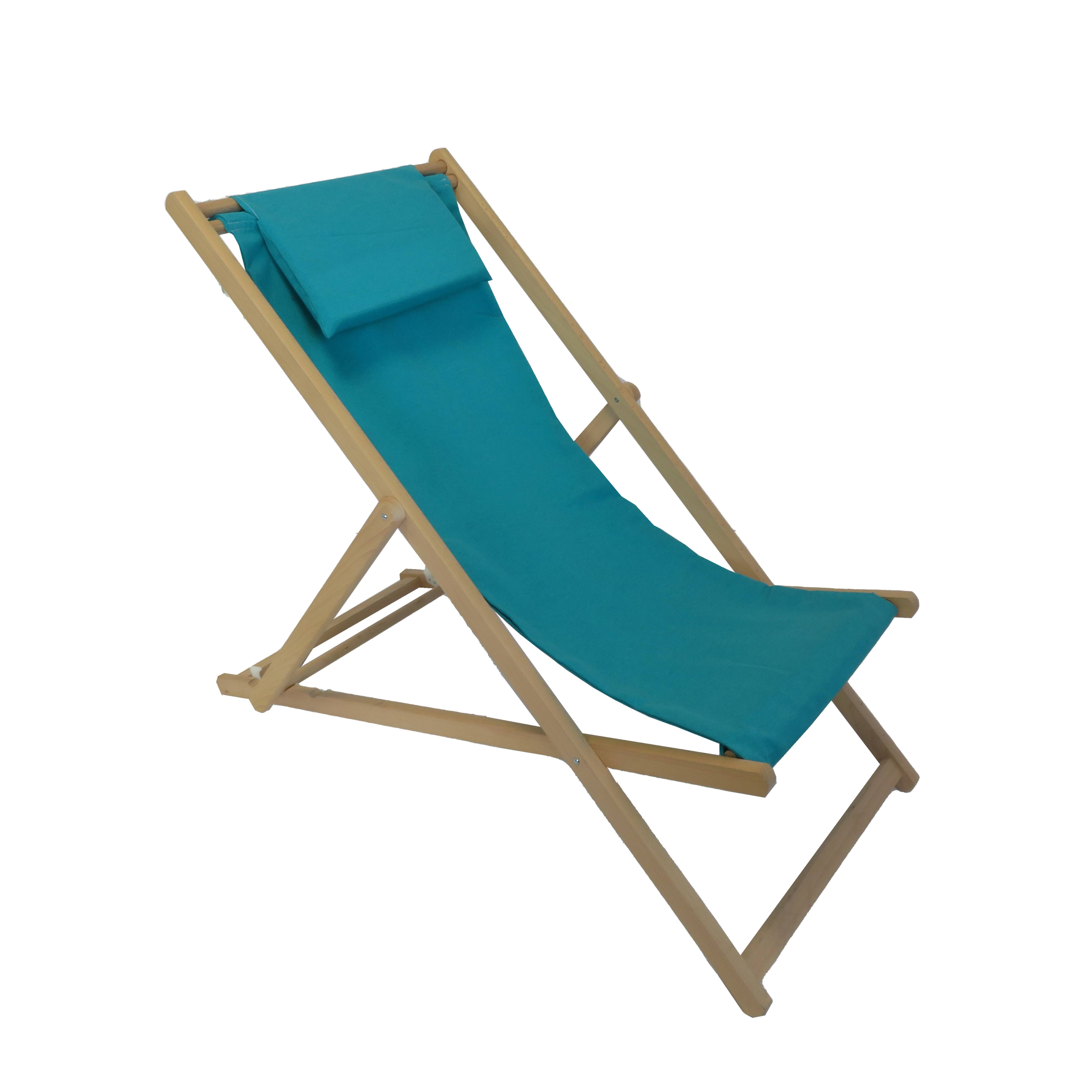 Ecloz - Chilienne amovible avec têtière bois turquoise ECLOZ