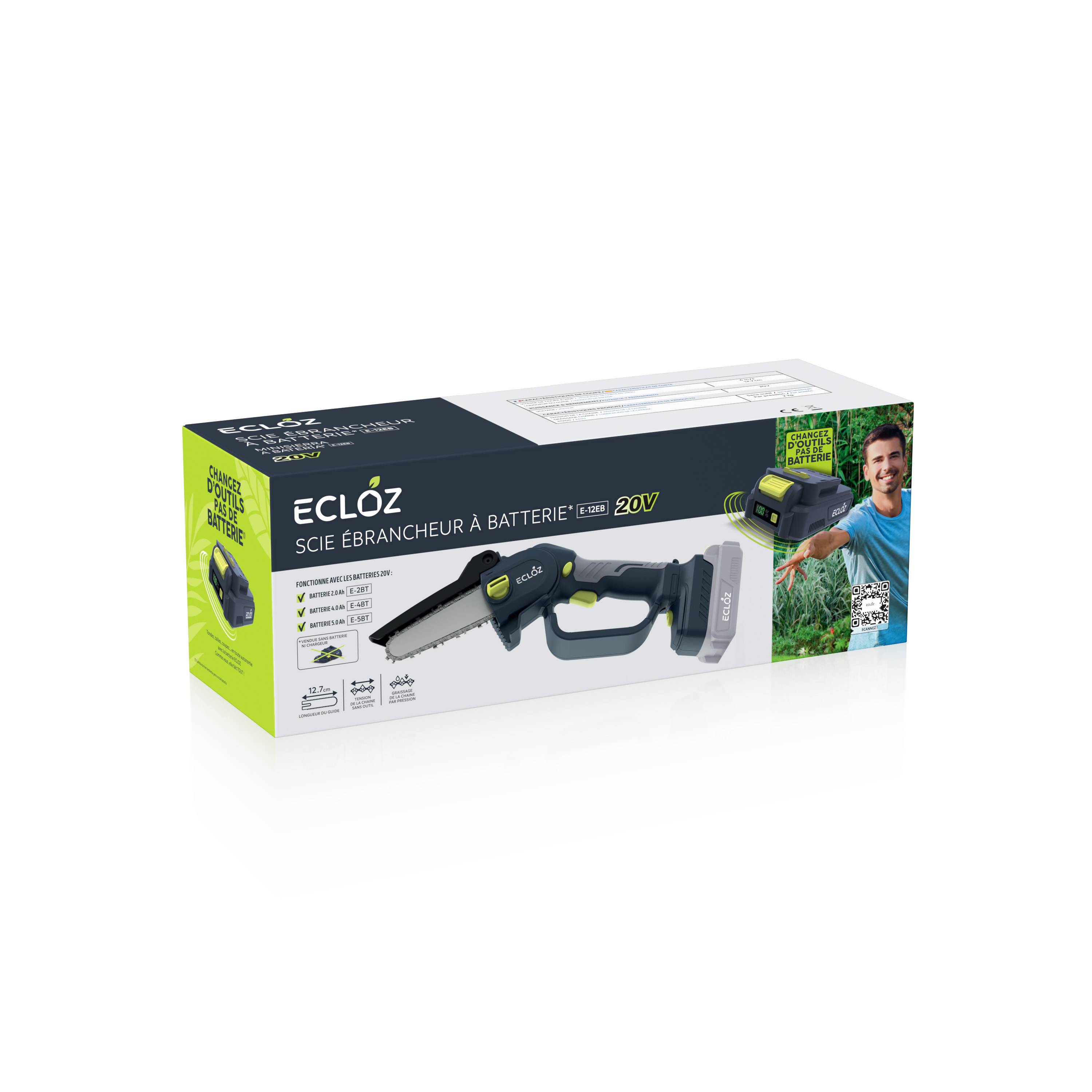 Ecloz - Scie ébrancheur à batterie 20 V - ECLOZ - Image 2