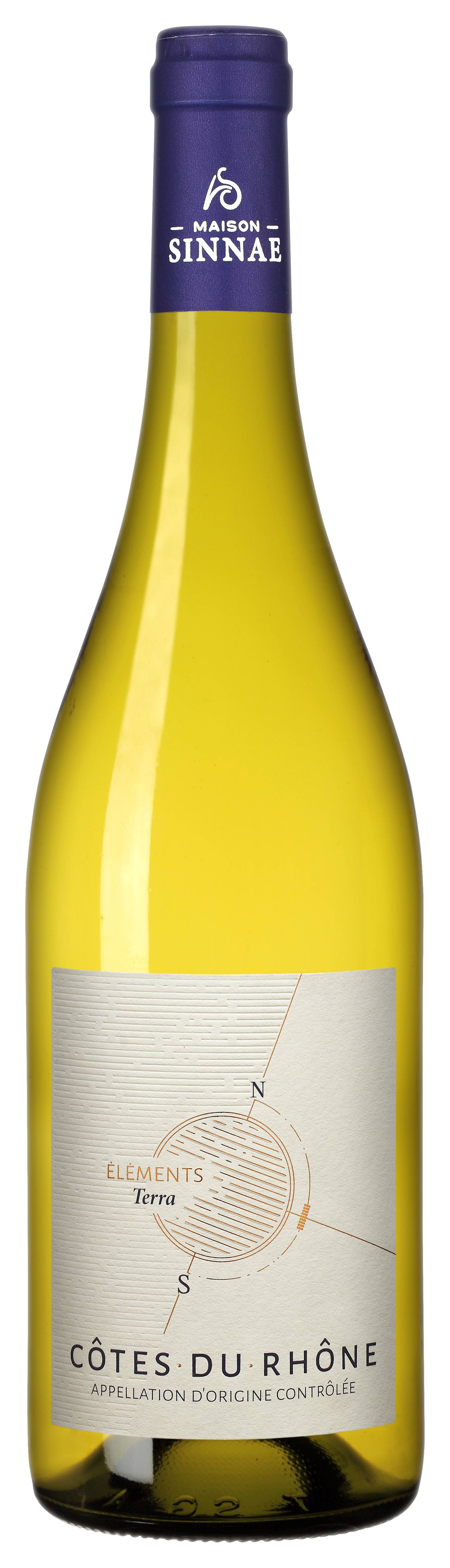 Alliance Rhone - AOC Côtes du Rhône Eléments Terra blanco 75 cl - Maison Sinnae
