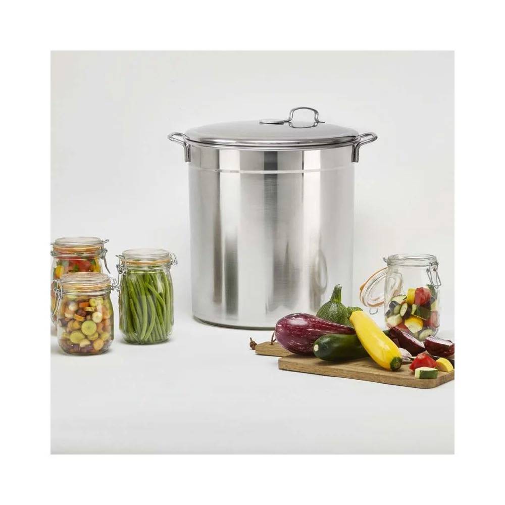 Guillouard - Stérilisateur de bocaux en inox couleur inox Ø35 cm H.27 cm - Guillouard