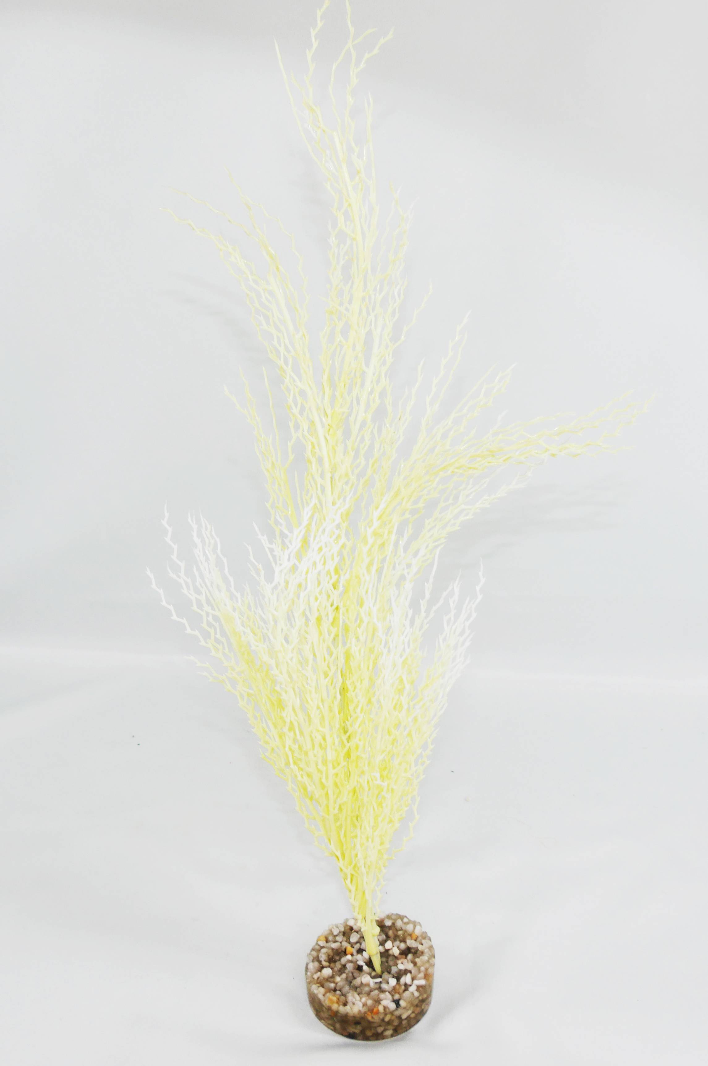 Labéo - Labéo - Décor artificiel grande Herbe corail Blanc Ø.14 x H.36 cm - Image 1