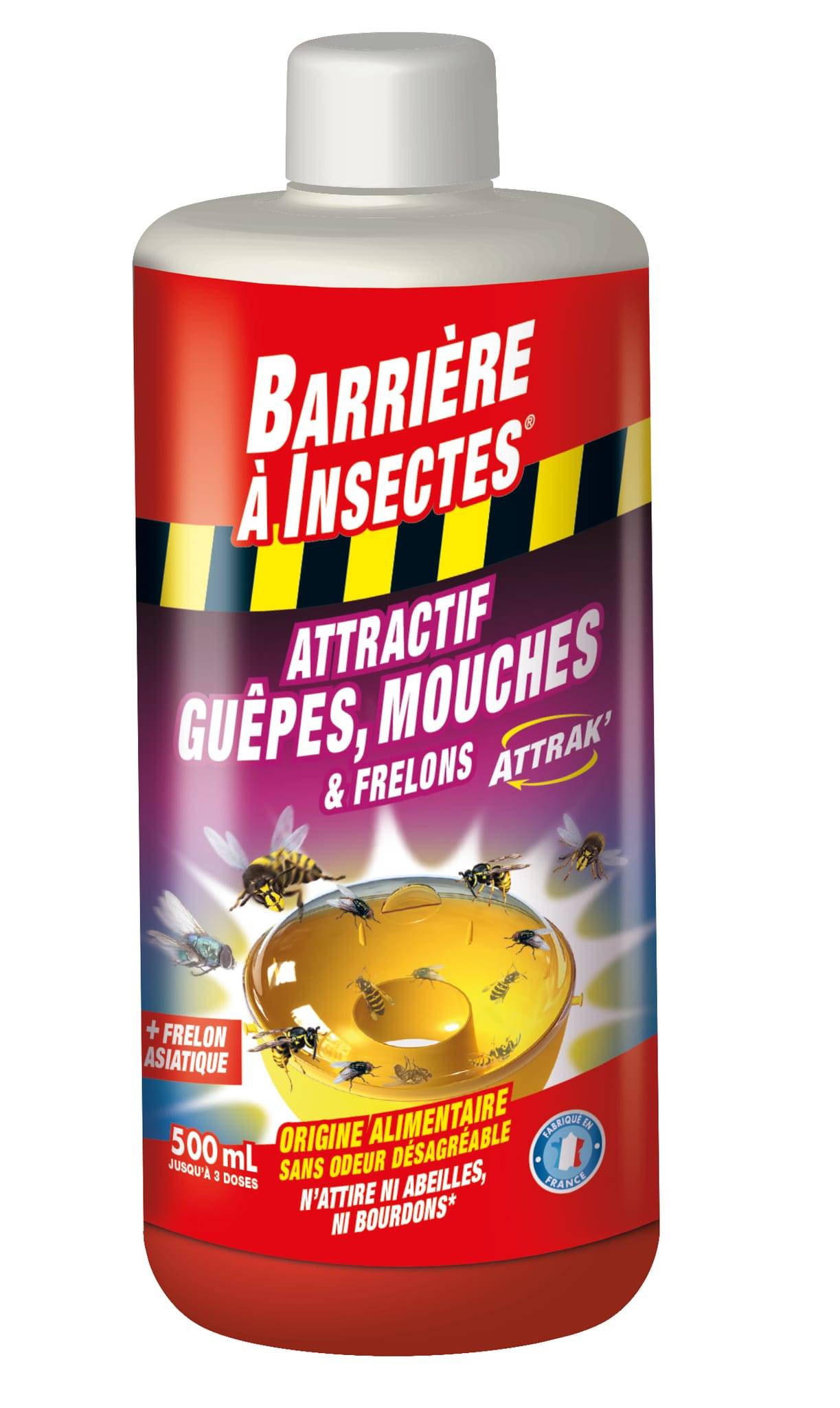 Barrière à insectes - Appât pour pièges guêpes frelons concentré 500 mL - Insect barrier