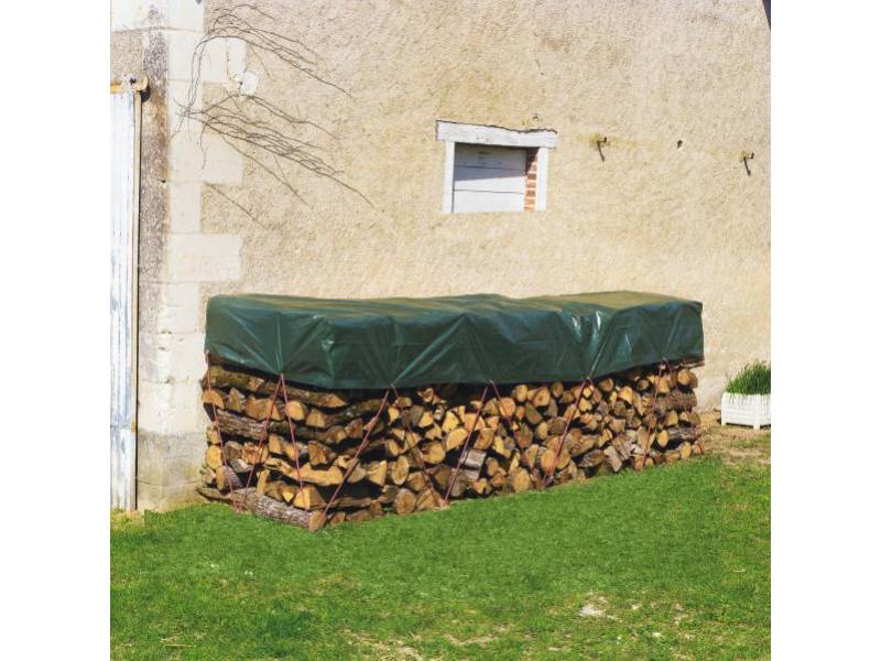Nortène - PROTEX WOOD Bâche tas de bois 2x8 VE - Imagen 1
