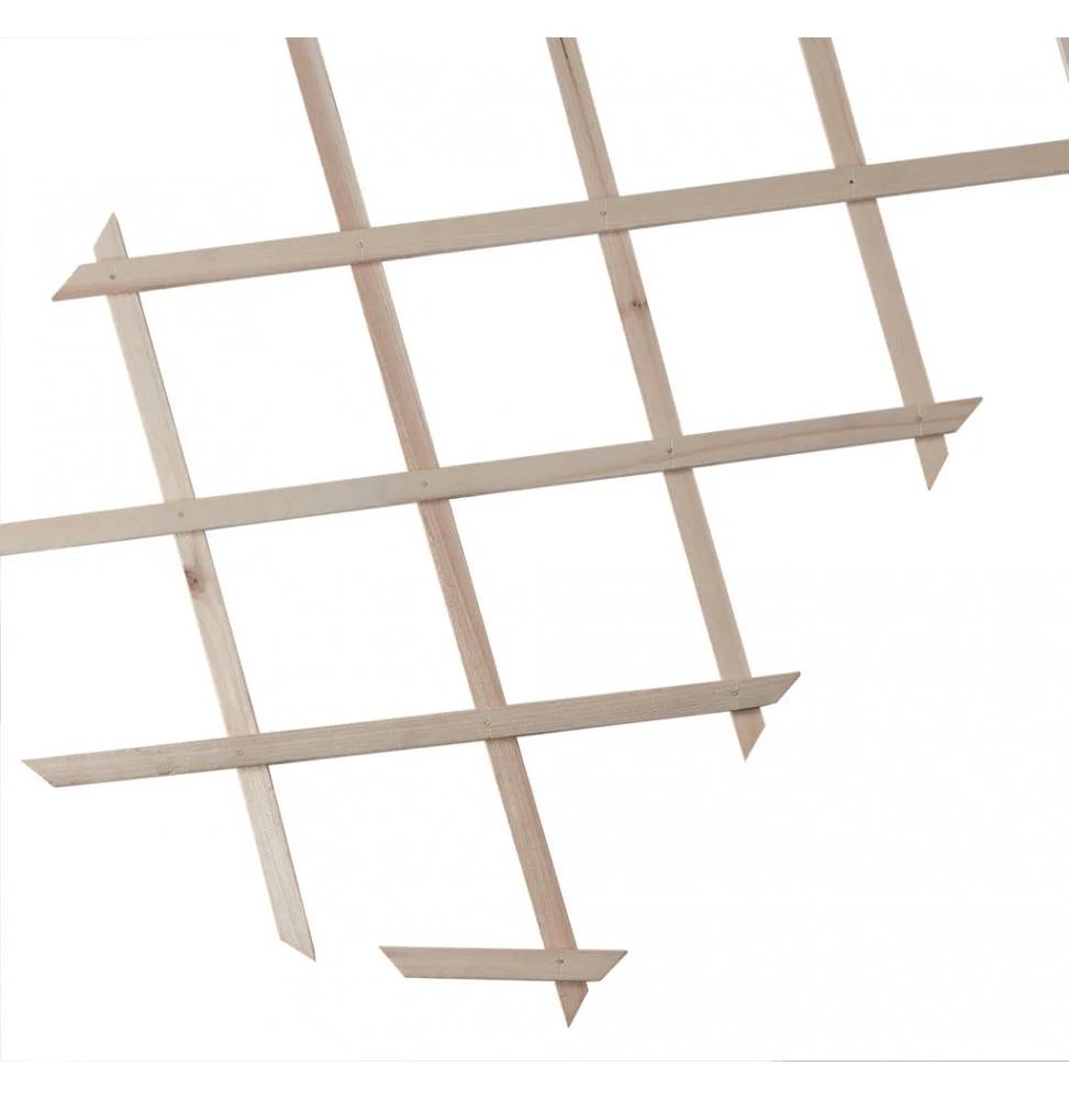 Nortène - TRELLIWOOD Trellis extensible bois FSC Marron 1x3m
