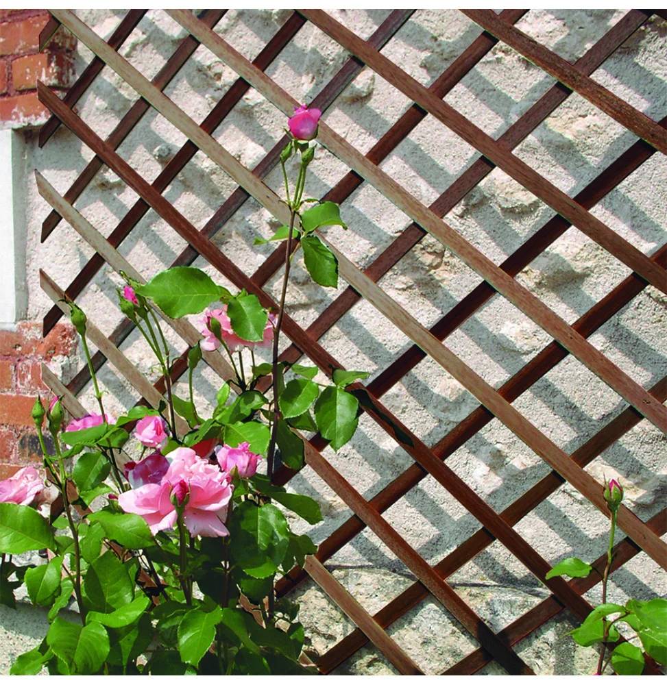Nortène - TRELLIWOOD Trellis extensible bois FSC Marron 1x3m - Imagen 4