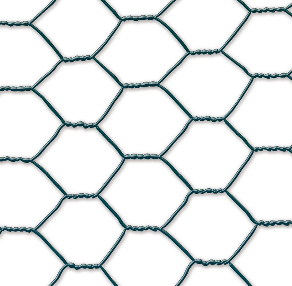 Nortène - Grillage triple torsion métal plastifié vert 0,50 x 10 m - NORTENE - Imagen 2
