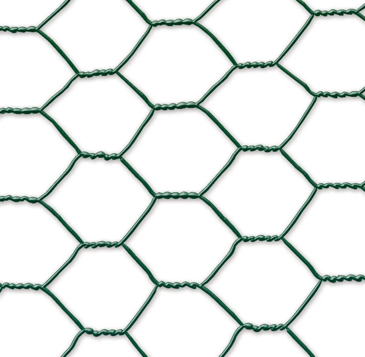 Nortène - Grillage triple torsion métal plastifié vert 0,50 x 10 m - NORTENE - Imagen 5