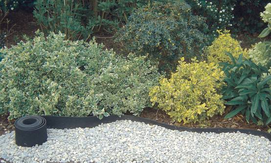 Nortène - SELFIX BORDURA Bordure gazon en caoutchouc recyclé Noir 0,13x10m
