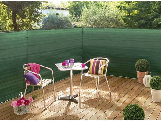 Nortène - SUPRATEX Brise vue PE tissé 100% avec boutonnière Vert 1,20x25m - Image 1