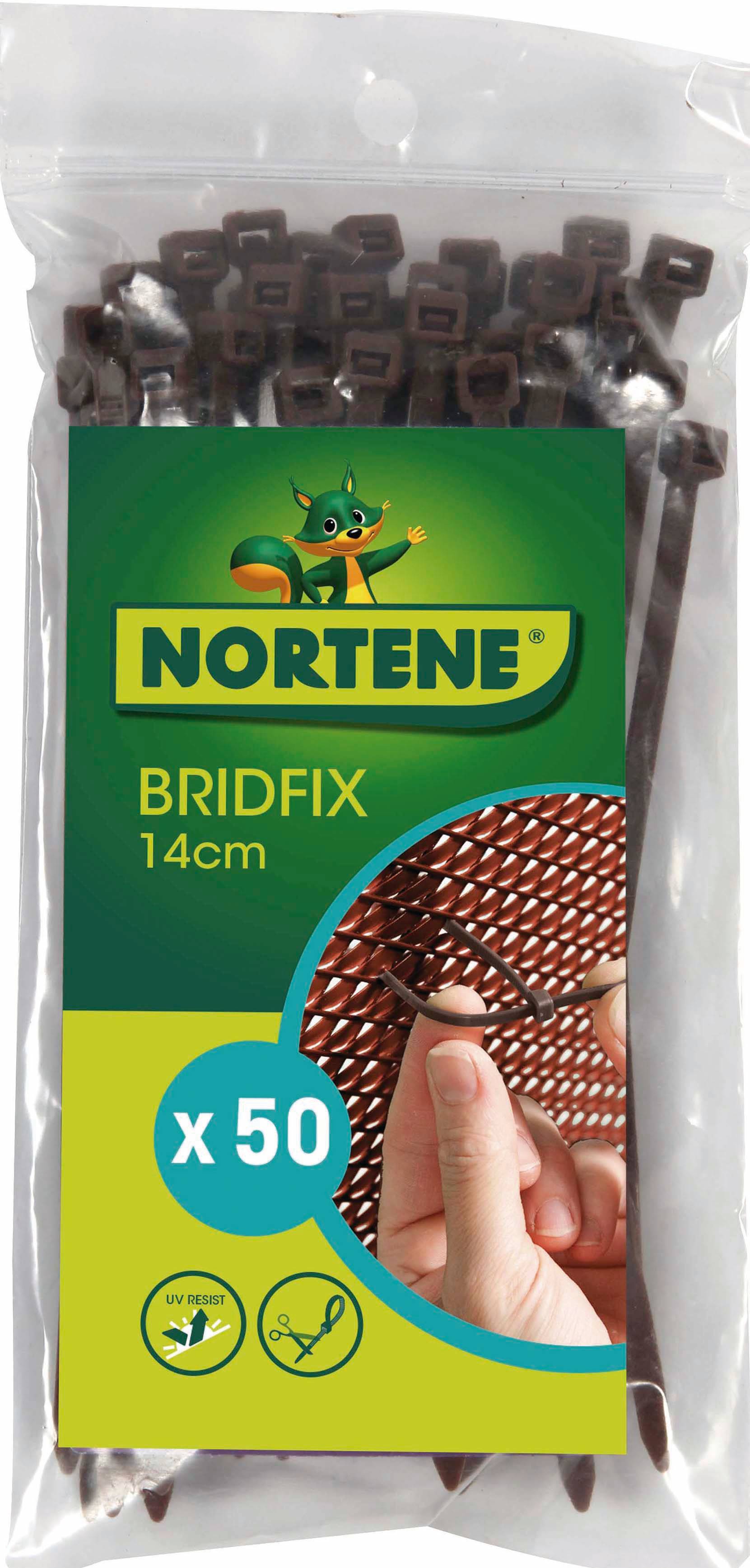 Nortène - Colliers de fixation Plastique Marron L. 14 cm – NORTENE - Imagen 2