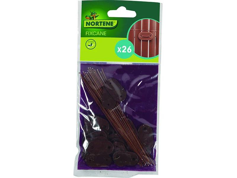 Nortène - Kit de fixation 26 pièces PVC Marron - NORTENE - Imagen 1