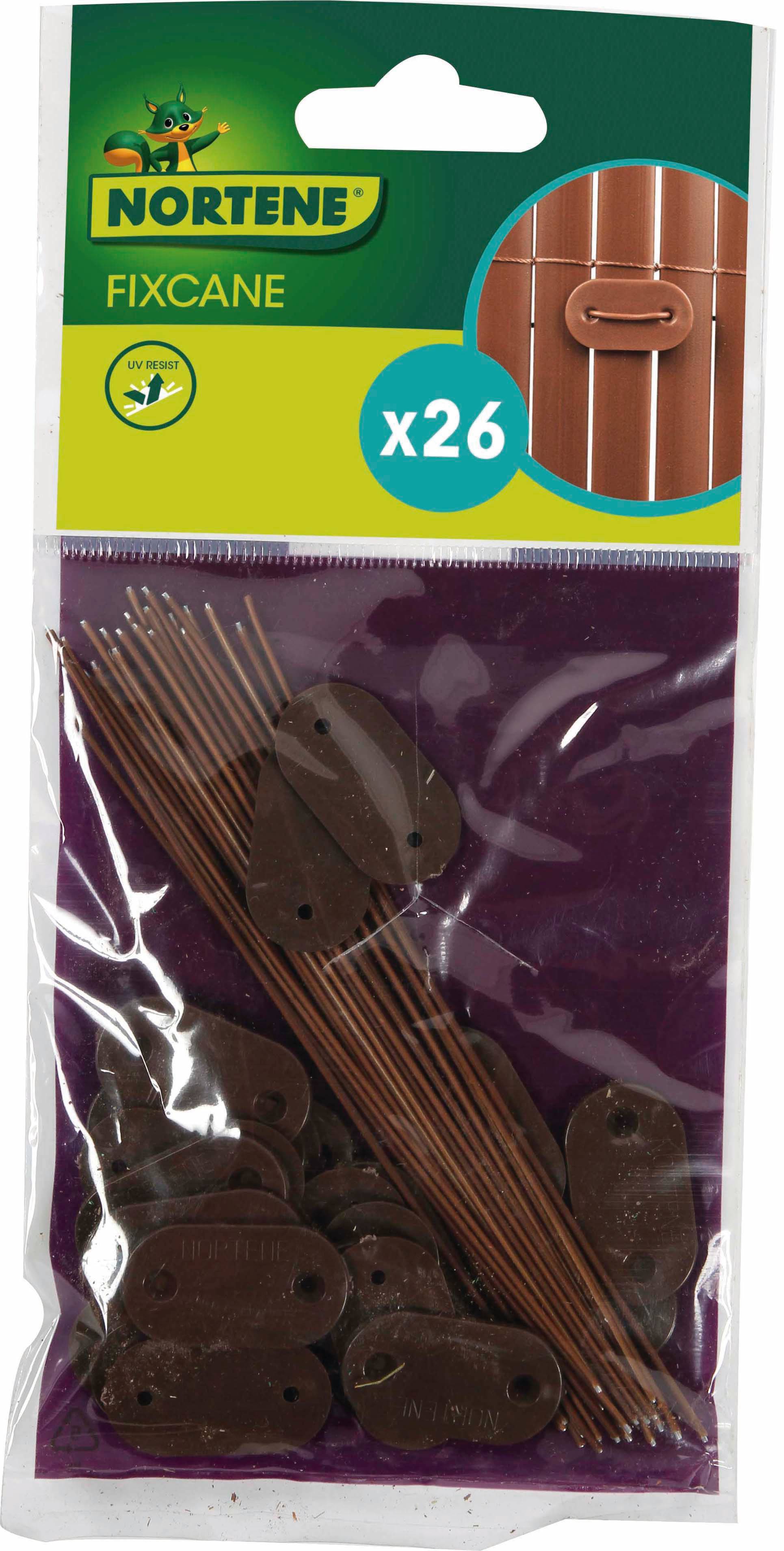 Nortène - Kit de fixation 26 pièces PVC Marron - NORTENE - Imagen 2