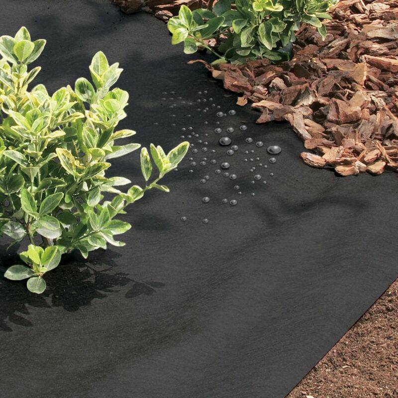 Nortène - TERRATEX Nappe de jardinage PP 80gr/m²  noir 1x10m plié - Imagen 2