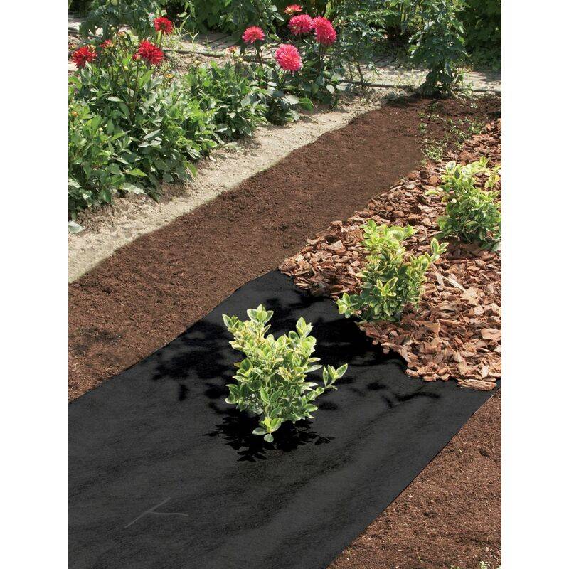 Nortène - TERRATEX Nappe de jardinage PP 80gr/m²  noir 1x10m plié - Imagen 4