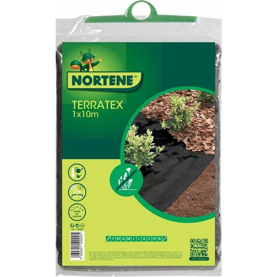 Nortène - TERRATEX Nappe de jardinage PP 80gr/m² noir 1x10m plié - Image 3