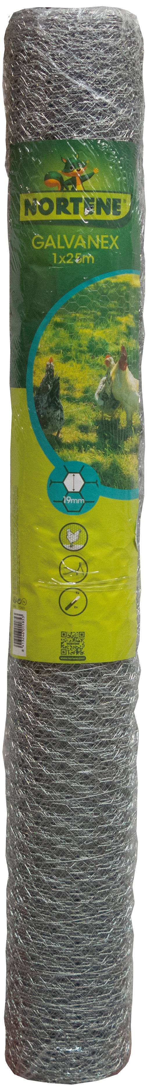 Nortène - Grillage métallique triple torsion gris 1x25m maille 19x0,7 mm – NORTENE - Imagen 1