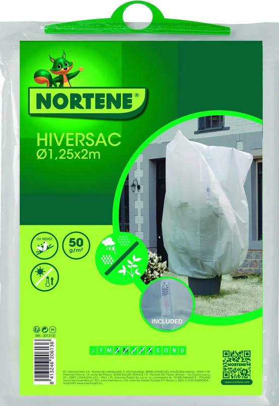 Nortène - Housse d'hivernage Hiversac polypropylène blanche 50g/m² Ø1,25x2m - Nortène - Image 3