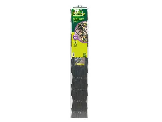 TRELLIFLEXTrellis extensible PVC Gris Ardosa 1x2m - Image 1