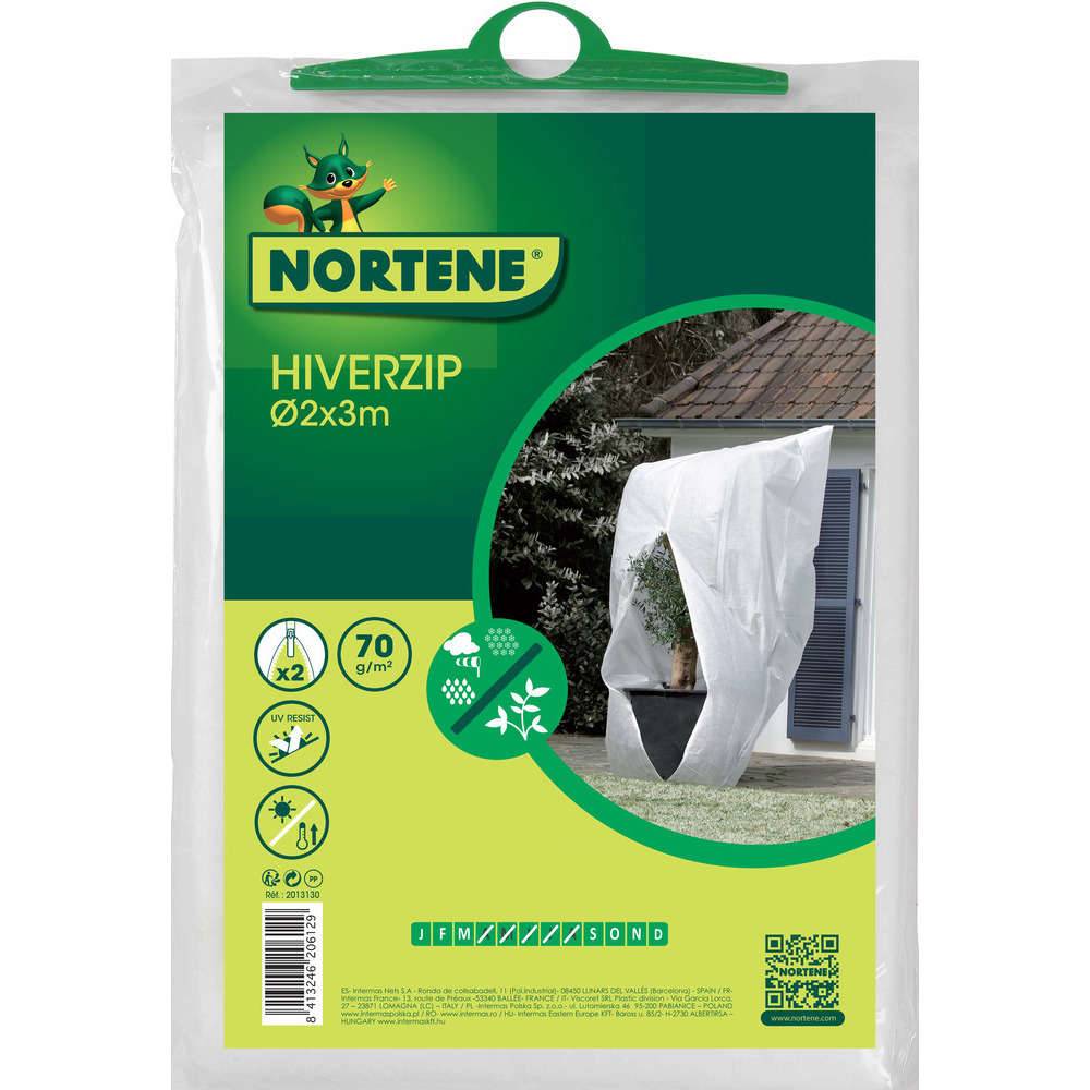 Nortène - Housse d'hivernage zippée Hiverzip Ø 2 x l. 3,2 x H. 3 m 70g/m² - Nortène - Imagen 2