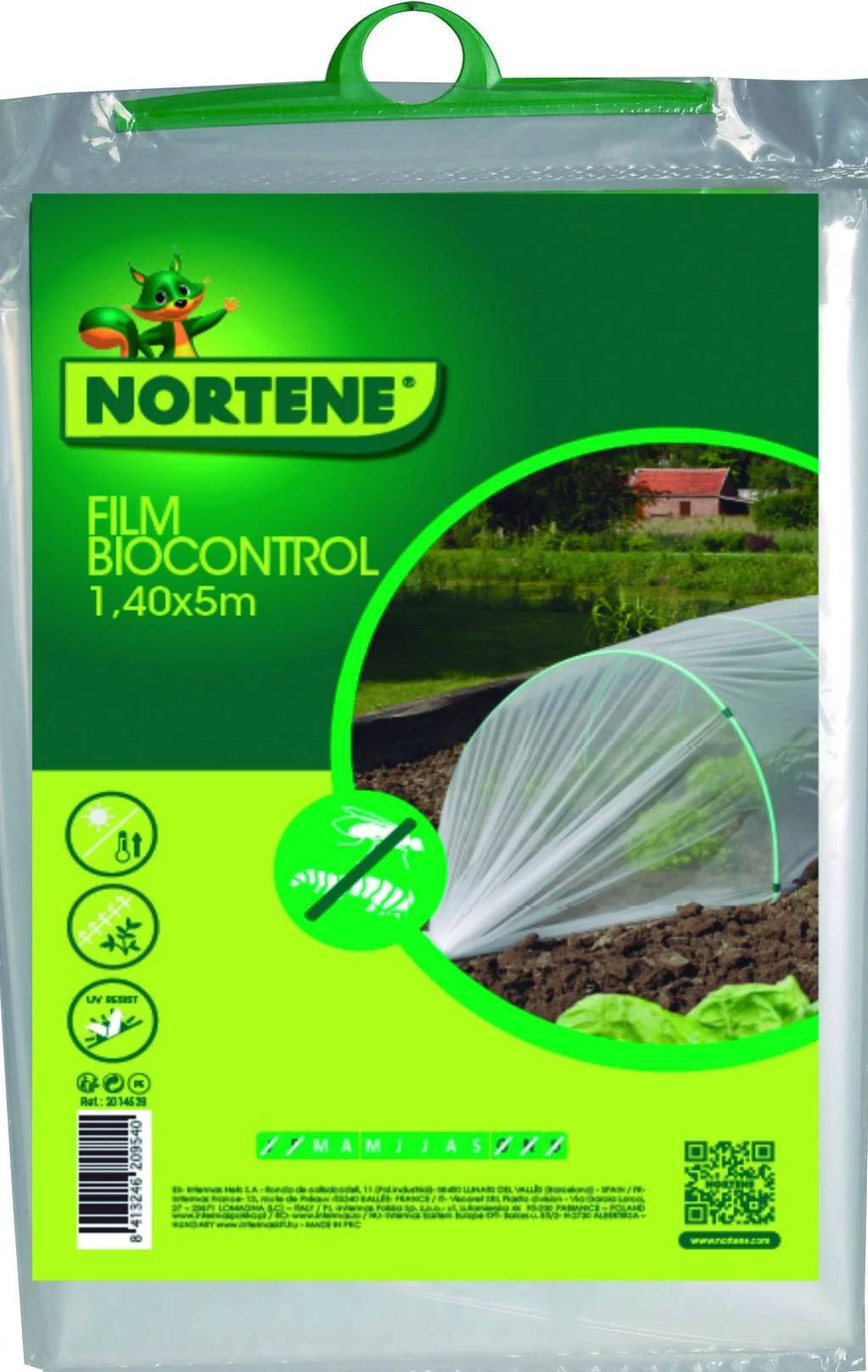 Nortène - FILM BIOCONTROL Film de forçage anti-insectes transparent 1,40X5m - Imagen 2