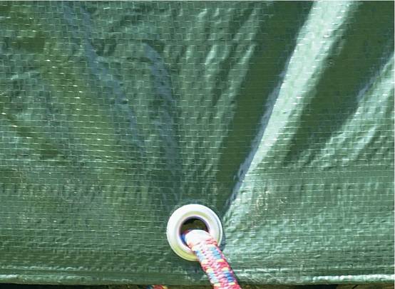 Nortène - PROTEX Bâche de protection co-extrudée en LDPE 90g/m² Vert 6x4m - Image 3