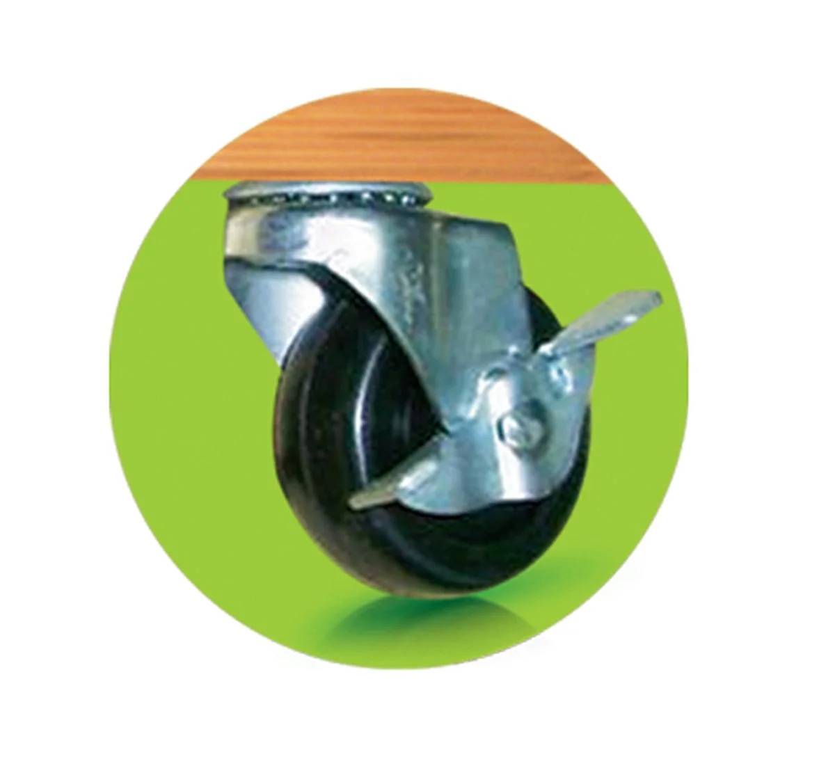 Nortene - Support à roulettes bois lasuré rond Ø 40 cm – NORTENE - Image 6