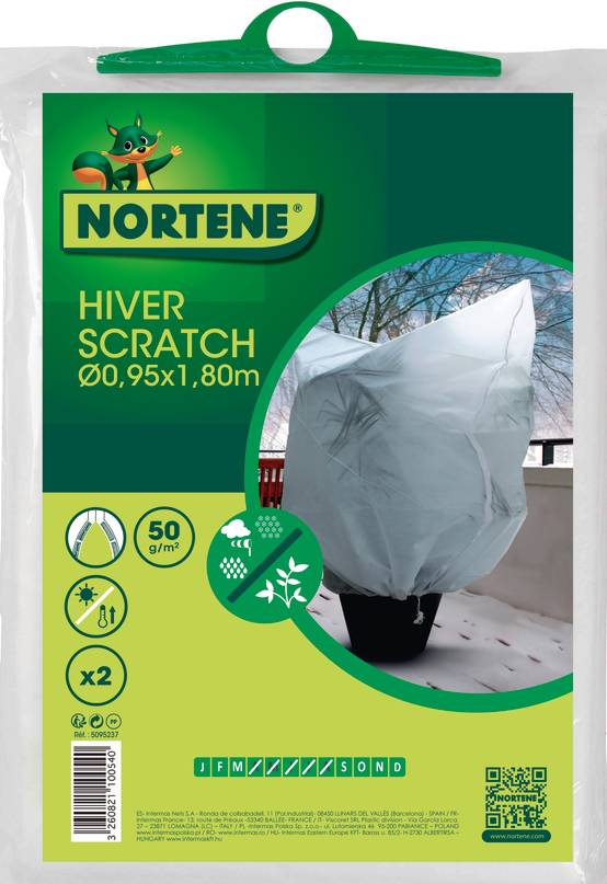 Nortène - HIVERSCRATCH (2) Housses d’hivernage auto-agrippant Ø1,25x1,80m - Image 2