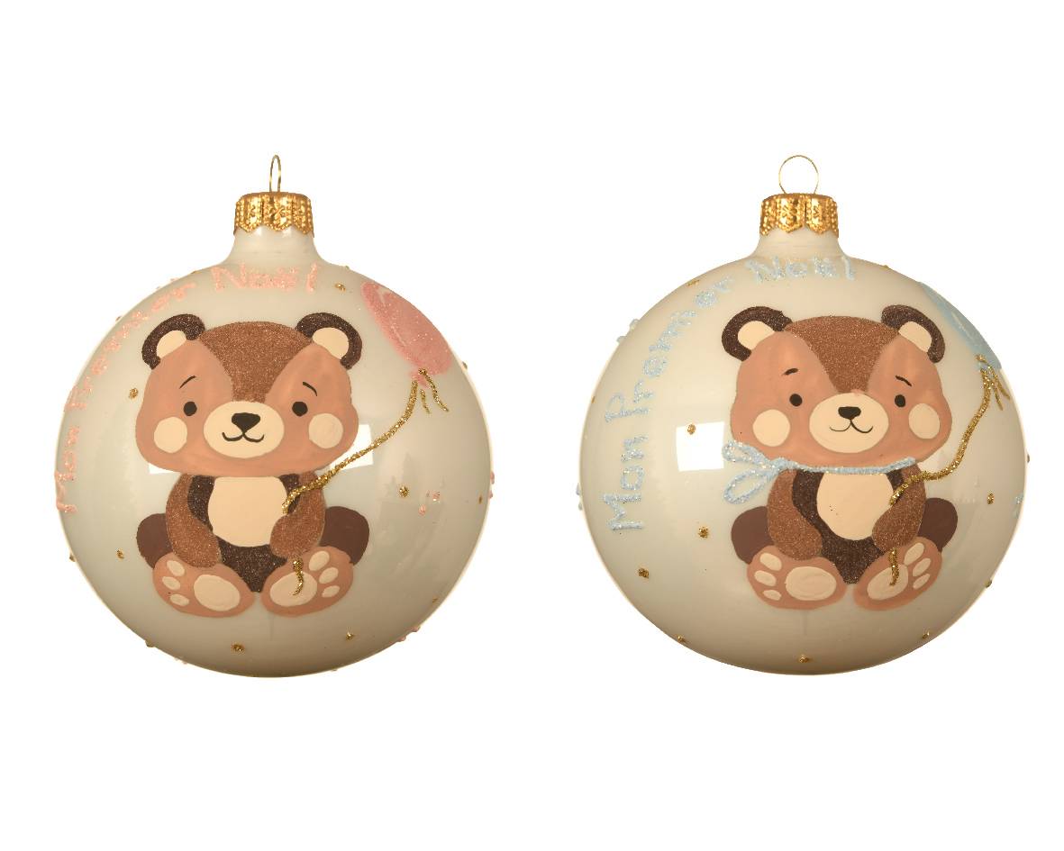 Boule De Noël THUN Ourson - Décoration De Sapin (neuf)