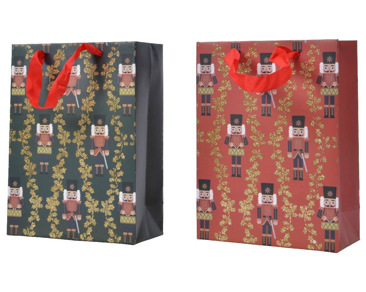 Sac cadeau papier Casse-Noisette - L.30 x P.12 x H.42 cm