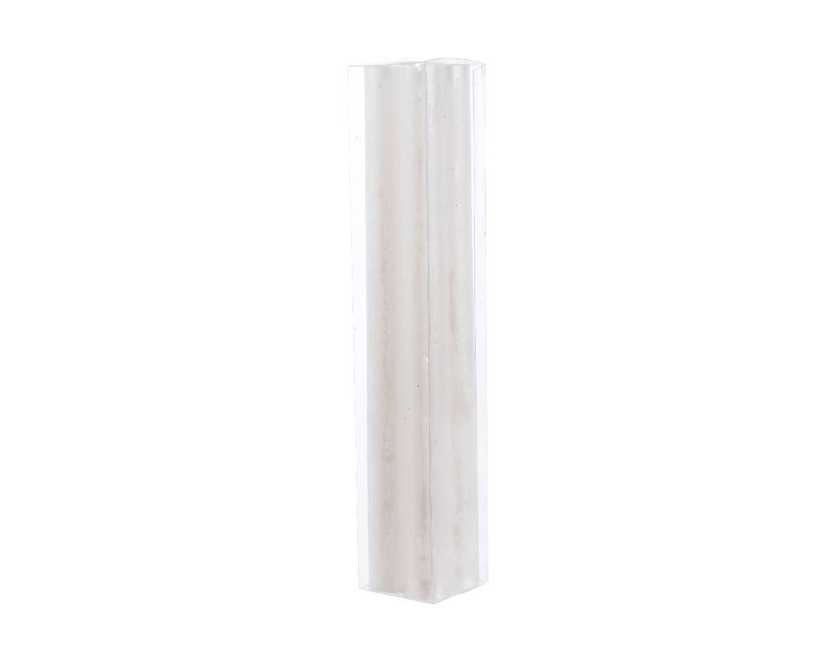 Bougie cire diamètre    2.20-H25.00cm blanc