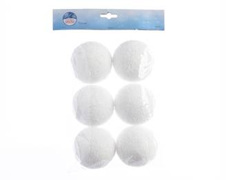 Boule de neige mousse organza hanger Ø 8 cm – DECORIS