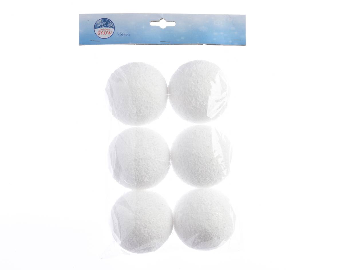 Decoris - Boule de neige mousse organza hanger Ø 8 cm – DECORIS - Image 1