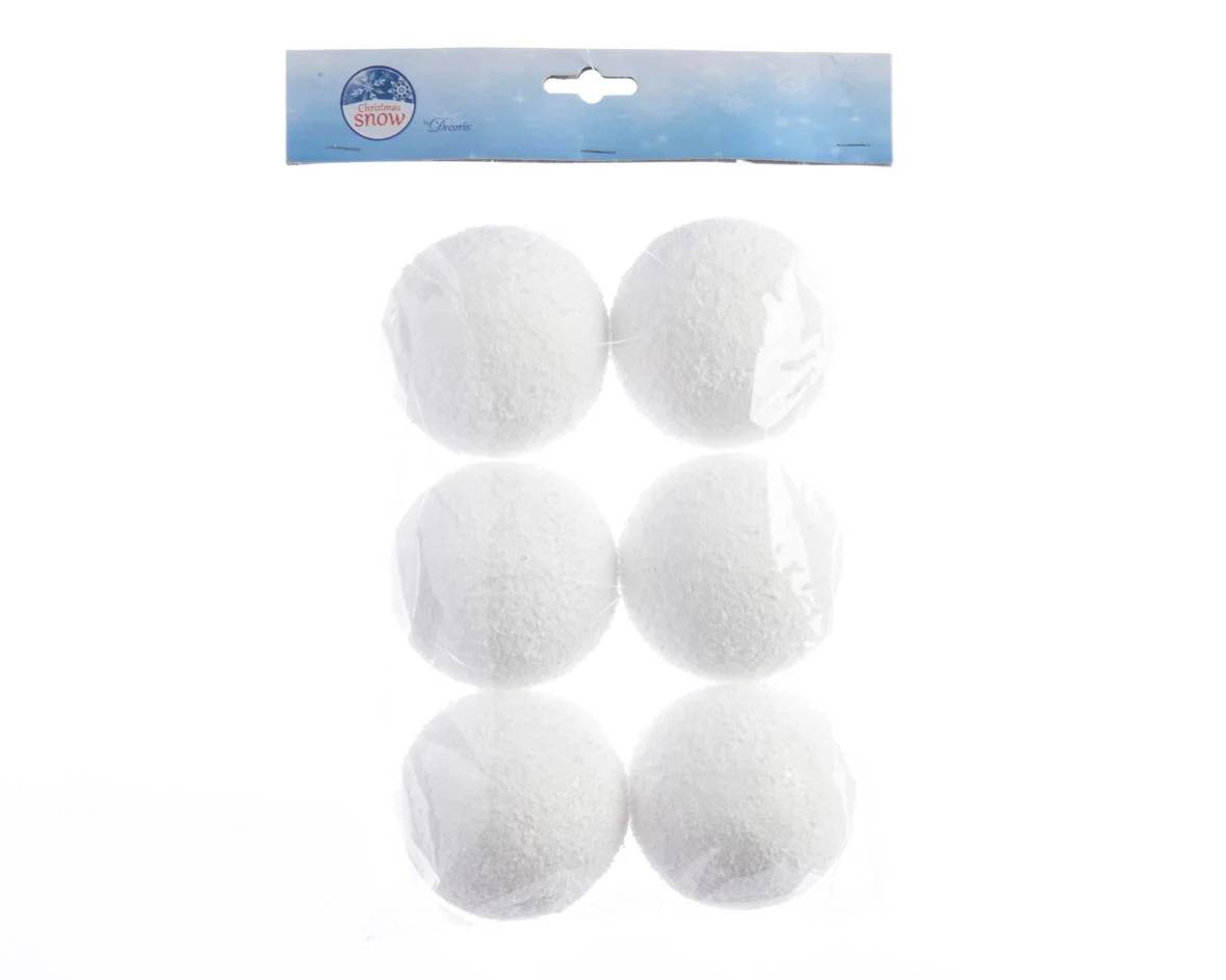 Decoris - Boule de neige mousse organza hanger Ø 8 cm – DECORIS - Image 3