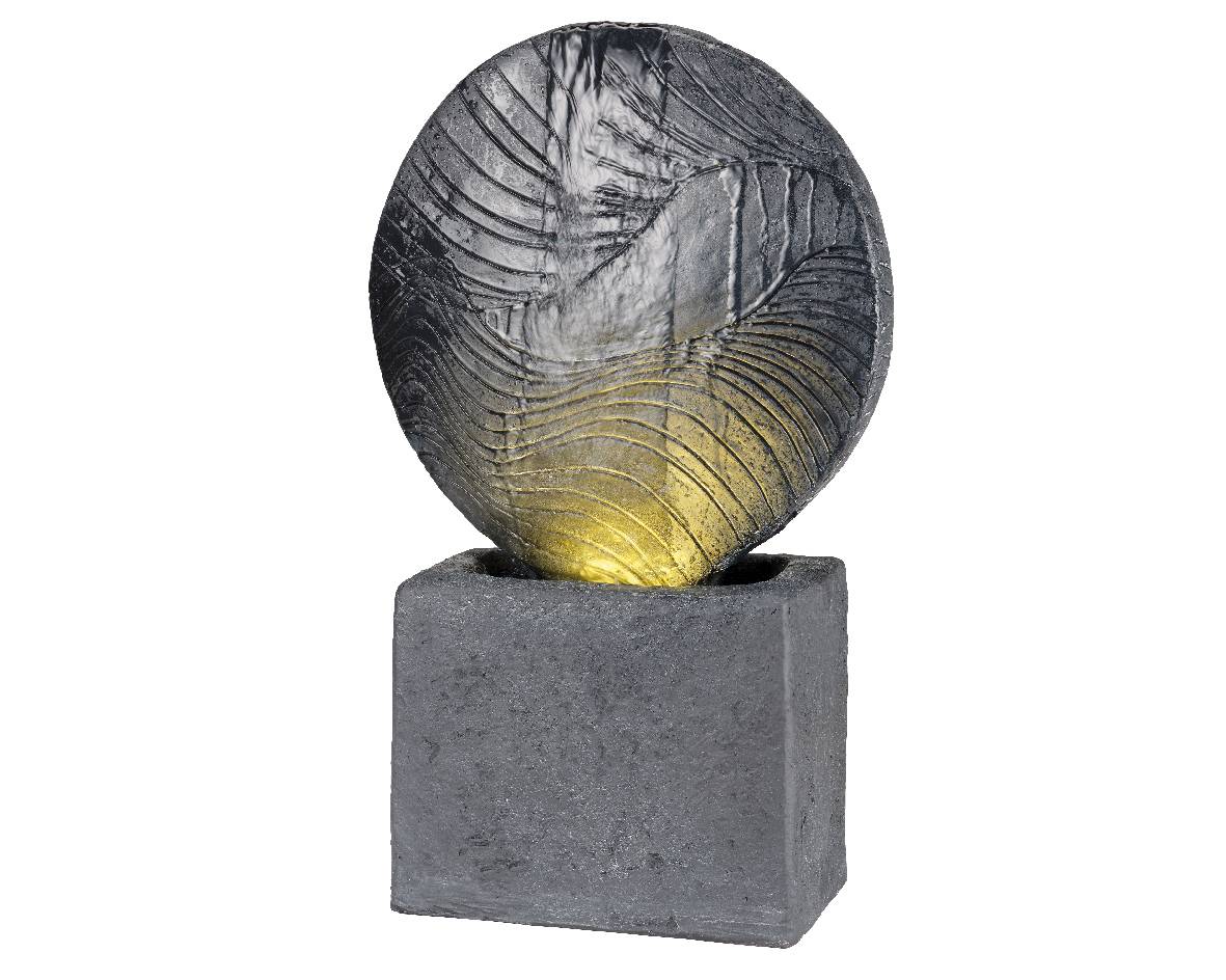 Fontaine polyresine L40.00-W19.00-H63.00cm-6L anthracite