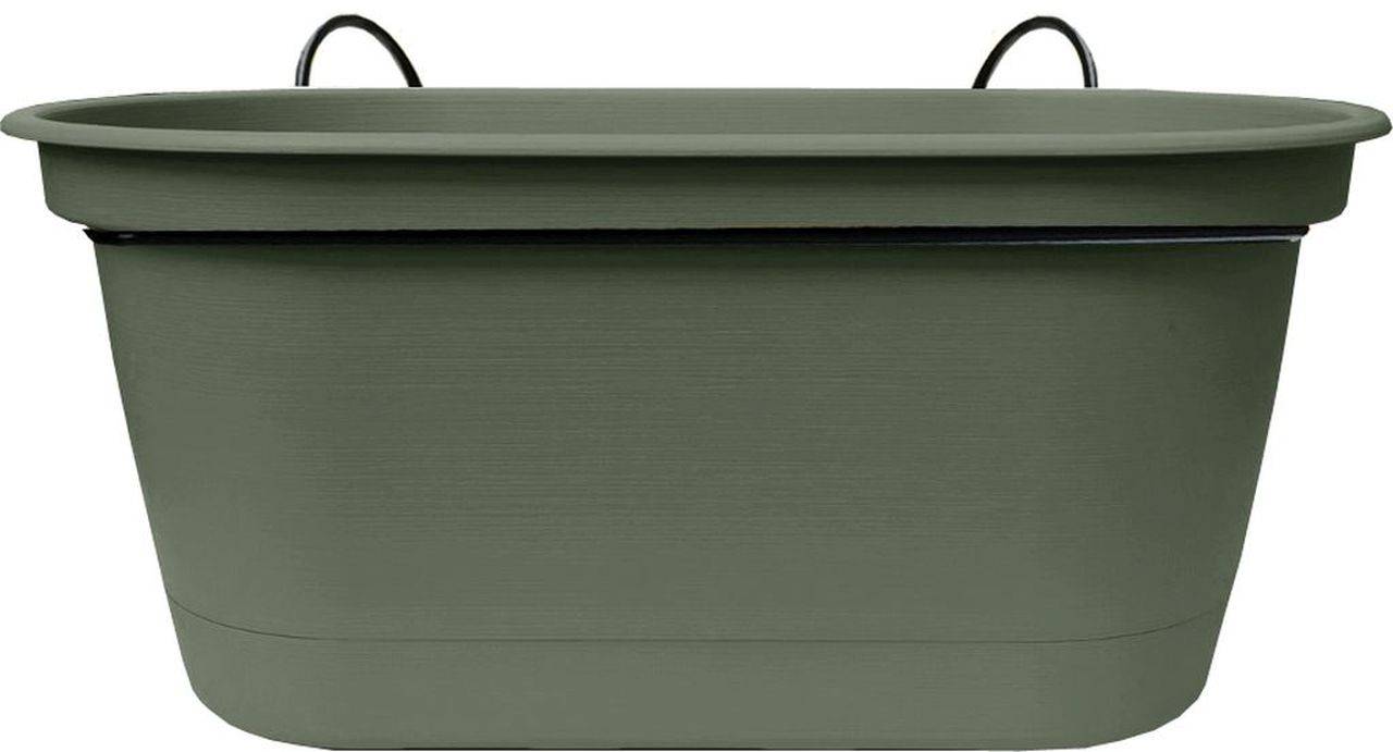 Ecloz - Ecloz - Jardinière L'Autonome Kaki 50cm + Support