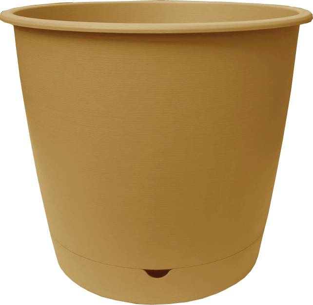 Ecloz - Pot à réserve d'eau L'Autonome Rond Havane ⌀ 35 cm - ECLOZ