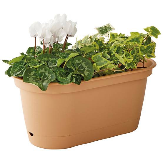 Ecloz - Pot à réserve d'eau L'Autonome Rond Havane ⌀ 35 cm - ECLOZ - Image 2