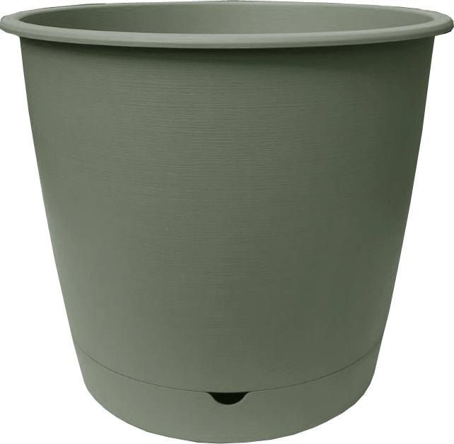 Ecloz - Pot à réserve d'eau L'Autonome Rond Kaki ⌀ 40 cm - ECLOZ